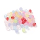 Frosted Transparent Acrylic Beads X-FACR-E001-01-1