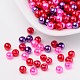 Conjuntos de perlas de vidrio de mezcla de San Valentín HY-X006-4mm-10-1