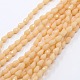 Opaque Solid Color Crystal Glass Faceted Teardrop Beads Strands GLAA-F022-A12-2