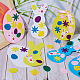 GORGECRAFT 335Pcs 1 Set Easter Foam Stickers Set Large Bunny Rabbit Egg Felt Self Adhesive Glitter Sticker Decorations for Crafts Party Favors Supplies Arts Embellishments Scrapbook Gift Holiday HJEW-WH0043-60-4