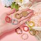 30Pcs 6 Colors Round Glass Seed Beaded Finger Rings RJEW-SZ0001-01-3