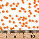 ガラスシードビーズ  不透明な色の種  ラウンド  ダークオレンジ  サイズ：直径約2mm  穴：1mm  約30000個/ポンド SEED-A010-2mm-50-5