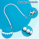 Pandahall elite 2pcs correas de perlas de imitación de resina FIND-PH0008-23A-6