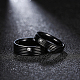 Regali di san valentino anelli per coppia in acciaio al titanio con zirconi cubici per donna RJEW-BB16464-8B-4