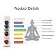 Rectangle Chakra Natural Selenite Display Decorations AJEW-I059-06-2