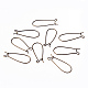 Antique Bronze Plated Brass Hoop Earrings Findings Kidney Ear Wires Making Findings X-EC221-NFAB-4