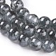 Chapelets de perles en verre peint par pulvérisation GLAA-A038-B-63-3