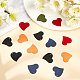 SUPERFINDINGS 30Pcs 5 Colors Iron Enamel Plated Pendants IFIN-FH0001-45-4