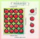 OLYCRAFT 800pcs(40 Sheets) Apples Shape Stickers 1.1 Inch Red Apples Stickers for Teacher Apple Reward Stickers for Awards Classroom Decor Notebooks Guitar Skateboards Decoration DIY-WH0308-202B-2