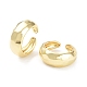 Brass Open Cuff Rings for Women RJEW-D016-08G-1