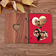 Album fotografico per scrapbooking a fogli mobili con copertina in legno a cuore cavo da 6 pollice DIY-WH0401-37-5