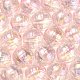 Textured UV Plating Rainbow Iridescent Transparent Acrylic Beads OACR-C007-09B-1