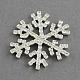 Блестящие снежинки латуни марки А кристалл горный хрусталь кабошоны RB-R008-08-1