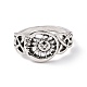 Солнцезащитное кольцо в стиле ретро из сплава с тройным узлом для мужчин и женщин RJEW-B045-01-2