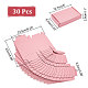 折りたたみ可能な厚紙のメーラーボックス  配送ボックス  長方形  ピンク  完成品：12.7x8.2x2.8cm CON-WH0098-06A-2