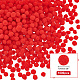 Ph pandahall 1000 pieza mini pompones de lana rojos bolas de manualidades de 10 mm pequeños pompones esponjosos para manualidades creativas proyectos de navidad suministros para pasatiempos decoraciones navideñas para fiestas AJEW-PH0004-68-2