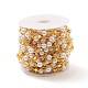 Cadena con cuentas redondas de perlas de vidrio CHC-G017-07G-3