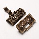 Alloy Filigree Fold Over Clasps PALLOY-A061-02AB-NF-2