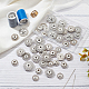 NBEADS 24 Sets Alloy Flower Snap Buttons FIND-NB0003-66P-4