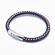 Braided Microfiber Leather Cord Bracelets BJEW-G591-2