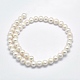 Fili di perle di perle d'acqua dolce coltivate naturali PEAR-F007-02-01-2