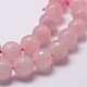 Natürlichen Rosenquarz Perlen Stränge G-G736-13-10mm-3