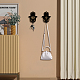 Wooden & Zinc Alloy Hook Hangers DIY-WH0460-007-5