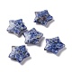 Perles de jaspe tache bleue naturelle G-E574-01H-1