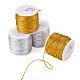 Ювелирные изделия плетеные шнуры нить металлические MCOR-KS0001-001-3