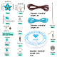 PandaHall Elite DIY Gemstone Earring & Bracelet & Necklace Making Kit DIY-PH0009-10-2