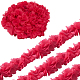GORGECRAFT 2 Inch 5 Yards 3D Chiffon Cluster Flowers Lace Ribbon Chiffon Edging Trimming Vintage Floral Decorative Ribbon Flower Fabric Applique for Dress Headpiece DIY Sewing Wedding Decoration DIY-GF0008-56A-1