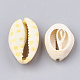 Printed Cowrie Shell Beads X-SHEL-S274-02-3