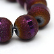 Chapelets de perles en verre électroplaqué X-EGLA-S131-8mm-B01-3