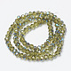 Chapelets de perles en verre électroplaqué EGLA-A034-T4mm-I19-2