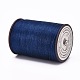 平らなワックス糸ストリング  マイクロマクラメコード  革縫い用  マリンブルー  0.8mm  約109.36ヤード（100m）/ロール X-YC-P003-A09-2