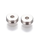 201 Stainless Steel Grooved Spacer Beads STAS-P239-05P-1