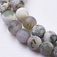Chapelets de perle en agate d'arbre naturelle G-J376-11F-8mm-3