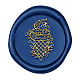 Cabeza de sello de latón con sello de cera AJEW-WH0209-219-3