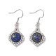 Boucles d'oreilles pendantes vase lapis lazuli naturel EJEW-A092-01P-05-2