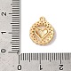 Латунные микропаве прозрачные подвески с фианитом KK-M294-13G-3