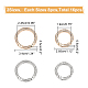 WADORN 16pcs Alloy Spring Gate Rings with Rhinestone RB-WR0001-01-2