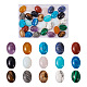 Kissitty 30 Stück Cabochons aus natürlichen und synthetischen Edelsteinen im 15-Stil G-KS0001-08-2