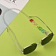 Cadenas de gafas con diseño de mariposa para mujer AJEW-EH00254-2