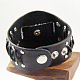 Мода кожаные панк-рок браслеты WACH-O003-09-4