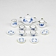 Juego de tazas de tetera en miniatura de porcelana adornos PORC-PW0001-053F-1