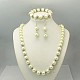 Kits de bijoux en perles de verre: boucles d'oreilles SJEW-JS00244-03-1
