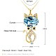 Exquisite Zinc Alloy Pendant Necklaces NJEW-BB28951-7