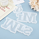 Stampi in silicone word mr & mrs DIY-WH0167-74-4