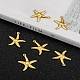 Starfish/Sea Stars Brass Pendants KK-L134-11G-5