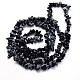 Natural Snowflake Obsidian Beads Strands G-O049-A-27-2